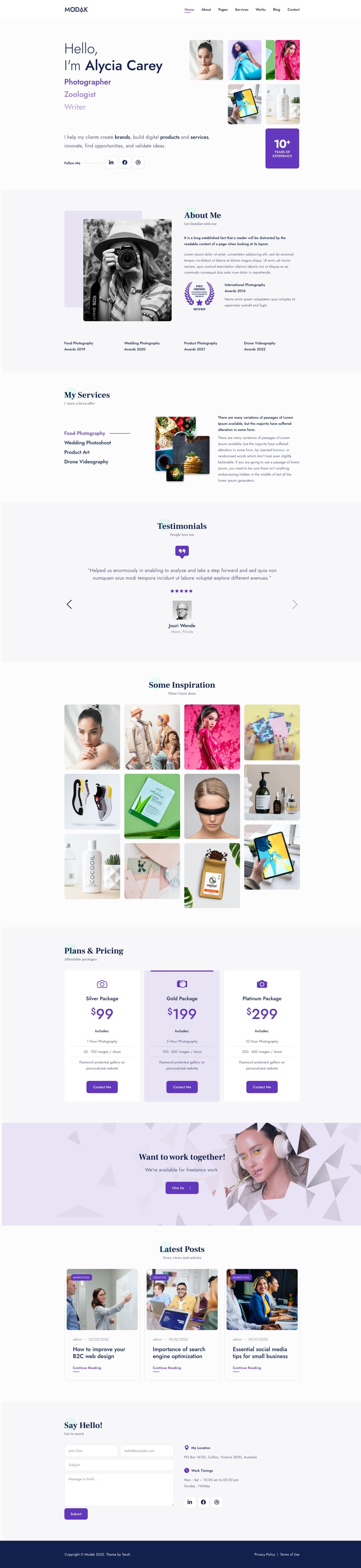 Je persoonlijke pagina & portfolio